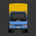 Small truck small box cargo transport vehicle small transport vehicle van vehicle realistic 3d model