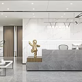 Modern Front Desk Company Front Desk 3d model