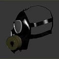 Protective Gas Mask For Daily Safety With Filter And Clear Lens