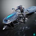 Modern Motorcycle Concept Motorcycle Flying Car 3d model