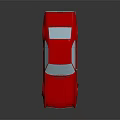 Red Classic Car Exterior Design With Glossy Body And Vintage Wheels