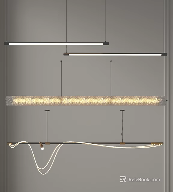 Modern Chandeliers With Various Styles And Designs 3d model 
