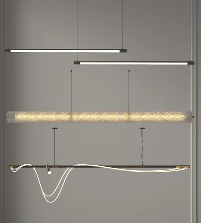 Modern Chandeliers With Various Styles And Designs 3d model