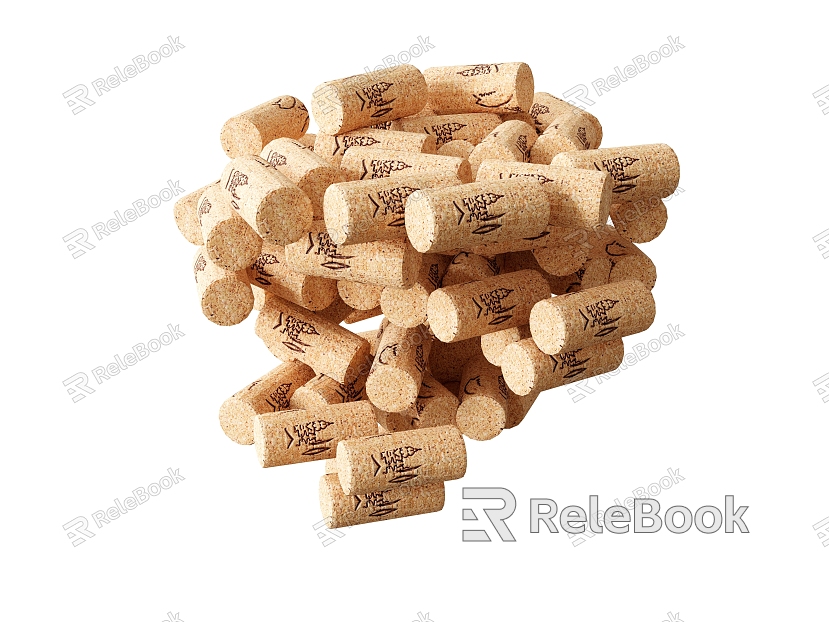 Wine bottle stopper wooden stopper model