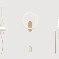 Modern Wall Lamps Contemporary Design With Round Curved And Linear Shapes Copper Accents LED Lighting