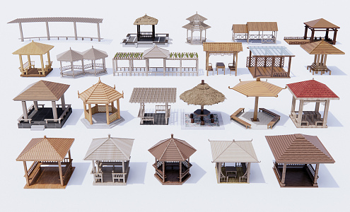 New Chinese Pavilion 3d model