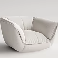 Modern Single Sofa Lazy Sofa 3d model