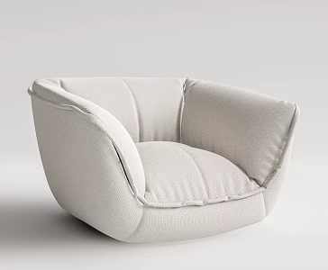 Modern Single Sofa Lazy Sofa 3d model