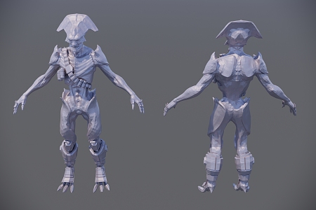 Alien Warrior 3d model