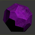 Vibrant Glowing Pink Pointed Crystal With Shiny Surface On Dark Background