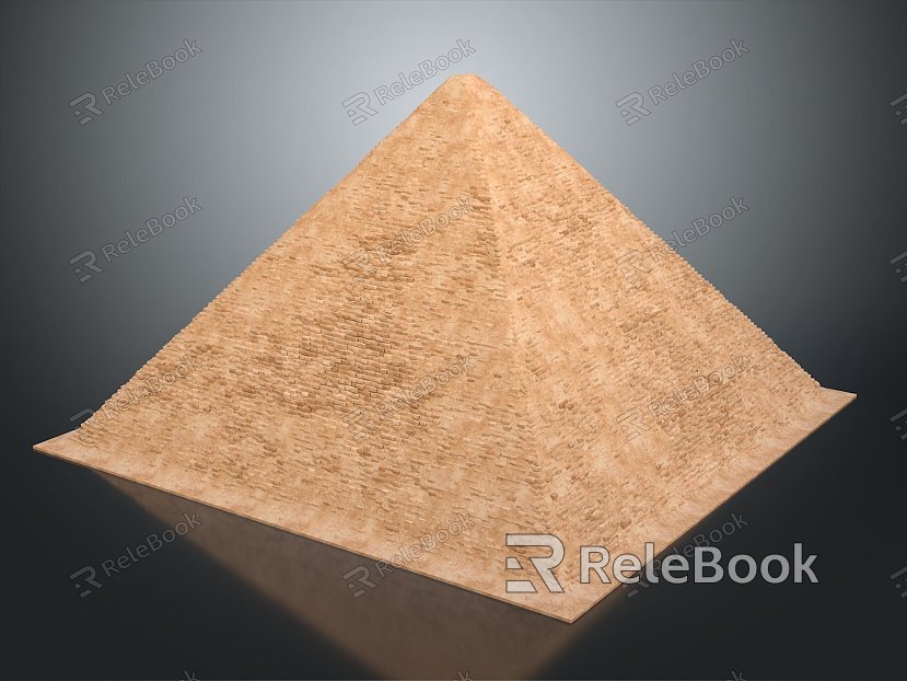 Pyramid Hexagon Pyramid Cultural Relics Building Ancient Architectural Items model