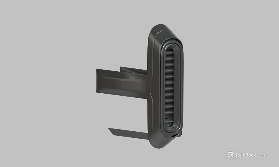 Black Device Bracket With Ventilation Holes Modern Industrial Ergonomic Structure Practical Accessory 3d model