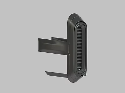 Black Device Bracket With Ventilation Holes Modern Industrial Ergonomic Structure Practical Accessory 3d model