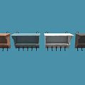 Decorative Ornament Combination with Wooden Wall Mounted Shelves in Multiple Colors and Hooks