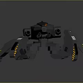 Turret Turntable Railgun Sci-fi Tower Defense Game Tower Defense Sci-fi Turret Game Turret Game Battery 3d model