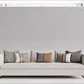 Modern Multiplayer Sofa 3d model