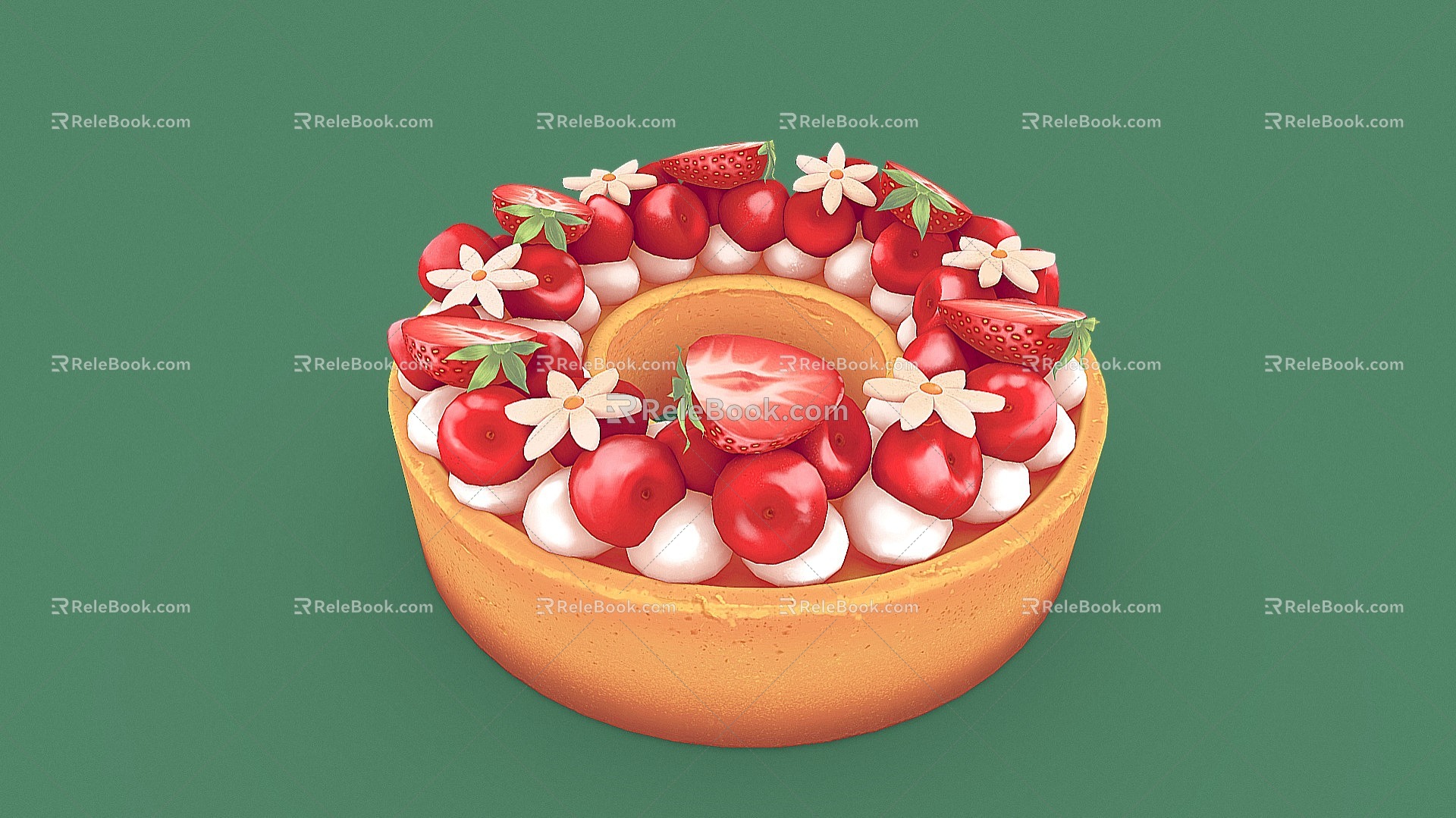 Loop Pie Pie Cake 3d model