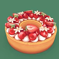 Loop Pie Cake 3d model