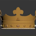 Ornate Gold Crown Jewelry Design Adorned With Colorful Gems And Pearls