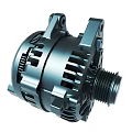Detailed Car Alternator Metal Mechanical Part With Gear And Structural Design