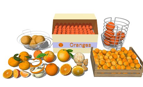 Modern Orange 3d model