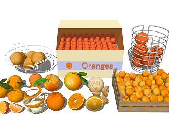 Modern Orange 3d model