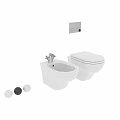 Sleek Modern Wall Mounted White Toilet Design With Ceramic Finish And Clean Lines