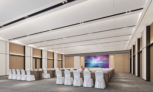 Multi-function Hall Meeting Banquet 3d model