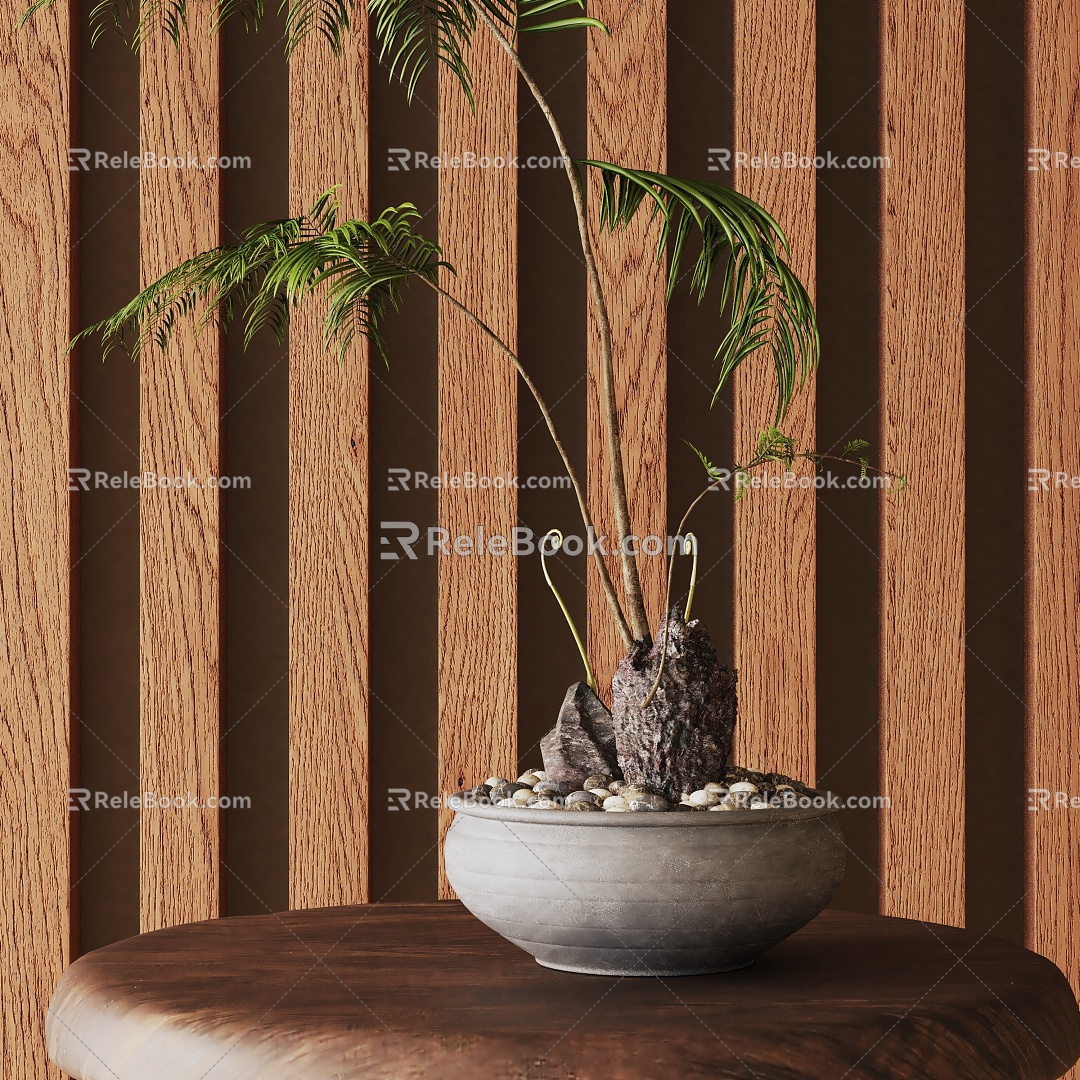 Modern Potted Plant 3d model