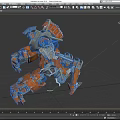 Boxing Robot Attack Robot Warrior Mechanical Warfighter Mechar Warrior Future Warrior Low Face Number Low Model Simple Model Game Movie Level Realistic 3d model