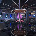 Modern Bar Clearing Bar Tacker Seat Area Bar Counter Cashier Wine Cabinet Card Seat Sofa Stage 3d model