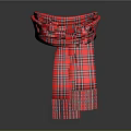 Red Plaid Single Sofa with Stylish Design and Comfortable Seat for Living Room