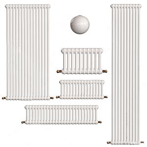 Modern heating pipe radiator 3d model