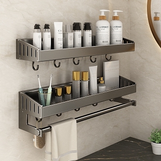 V toilet rack cosmetics toiletries 3d model