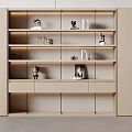 Modern bookcase 3d model