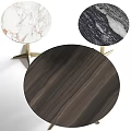 Modern Coffee Table With Wooden Top And Brass Metal Legs Design
