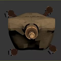 Brown Dress Form With Wooden Base And Metal Stand For Sewing And Clothing Design