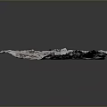 Modern Snow Scene Model With Red Tracked Vehicle And Textured Trails