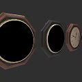 Wall Decor With Multiple Clocks In Octagonal Frames And Black Dials