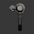 Antique Metal Weapon Design With Long Barrel And Base Structure 3d model