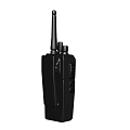 Advanced Black Walkie Talkie Display in Modern Technology Exhibition Hall