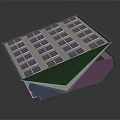 Modern Solar Panel Equipment With Multiple Silicon Cells And Efficient Structure Design 3d model