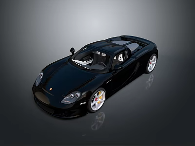 Stylish Black Racing Jacket With Modern Design For Sports Car Enthusiasts 3d model