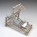 Chinese Style Loom Old Style Loom 3d model