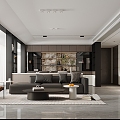 Original Italian Living Room Interior Decoration Design 3d model