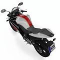 Yamaha Sport Motorcycle Red And White Modern Sleek Body Design