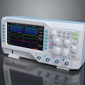 Digital Oscilloscope With Waveform Display Screen And Control Panel Knobs Buttons
