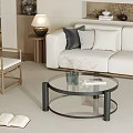 New Chinese Sofa Coffee Table Combination 3d model