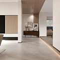 Modern Living Dining Area With Wooden Ceiling Large Windows Staircase And Mountain Views