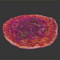Delicious Pizza Topped With Prosciutto Fresh Arugula Melted Cheese And Crispy Crust